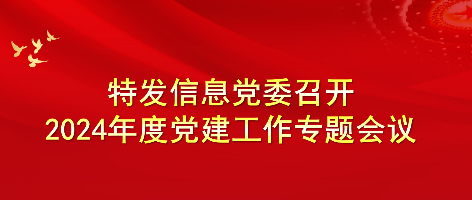 特發(fā)信息黨委召開2024年度黨建工作專題會議